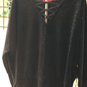 Jennifer Lopez Black Long Shirt